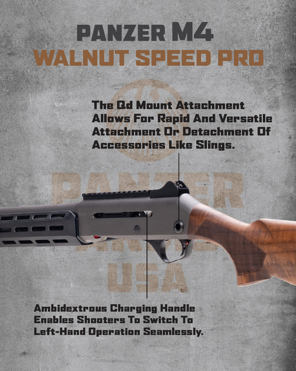 EGE PANZER ARMS M4 SPEED PRO 12 GA SEMI AUTO 18.6″ WOOD