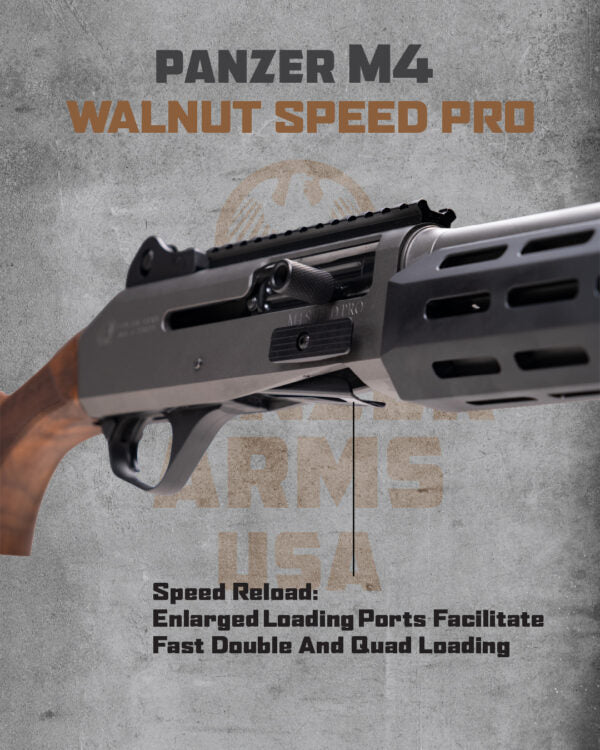 EGE PANZER ARMS M4 SPEED PRO 12 GA SEMI AUTO 18.6″ WOOD