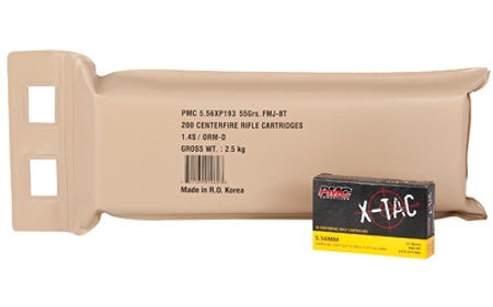 PMC 5.56K x 45mm Green Tip 6 BOXES IN BATTLE PACK 120 ROUNDS