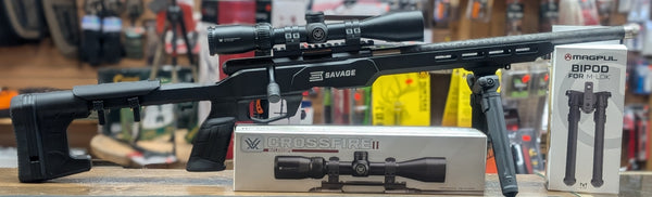 Savage B22 Precision Lite 22LR / Vortex Crossfire 3-9x40 Pkg Deal