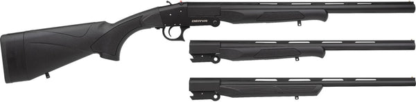 DERYA SINGLE SHOT SS-TRI, 3 Barrel set 12/20/410 MC-3