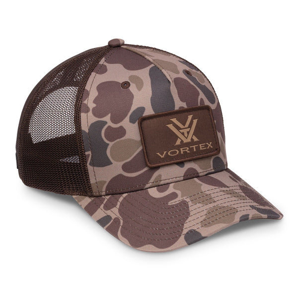 Vortex Cap: Brown Waterfowl Camo Force on Force 5 Panel VT-221-18-BWC