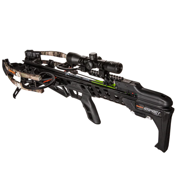 Bear Archery Impact CDXV crossbow 420 FPS, 8.125" wide Veil Stoke camo