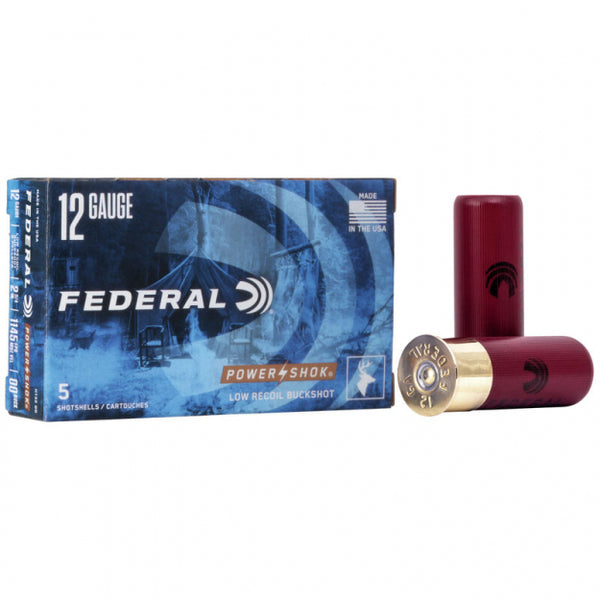 Federal 12 GA 2.75" 00 BUCKSHOT LOW RECOIL
