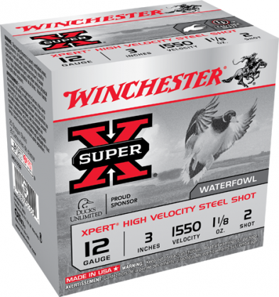 Winchester 12 GA 3" 1.1/8 OZ.#2 HV STEEL