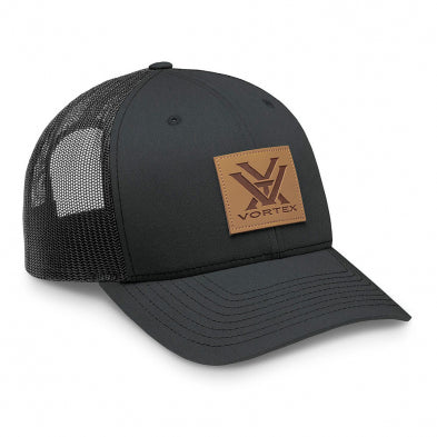 Vortex Cap: Charcoal Grey Barneveld 608 Leather Patch VT-120-31-CHR