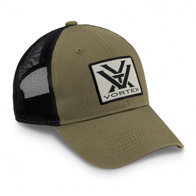 Vortex Cap: Dark Khaki Patch Logo VT-220-34-OLV