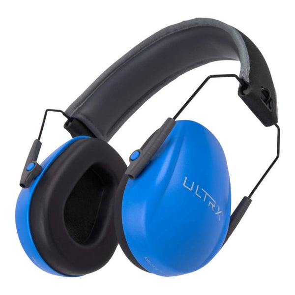 ULTRX Slim Profile Youth Passive Earmuff, Blue - 4175