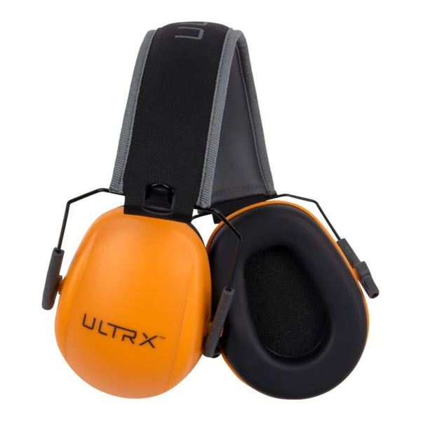 ULTRX Slim Profile Youth Passive Earmuff, Orange - 4172