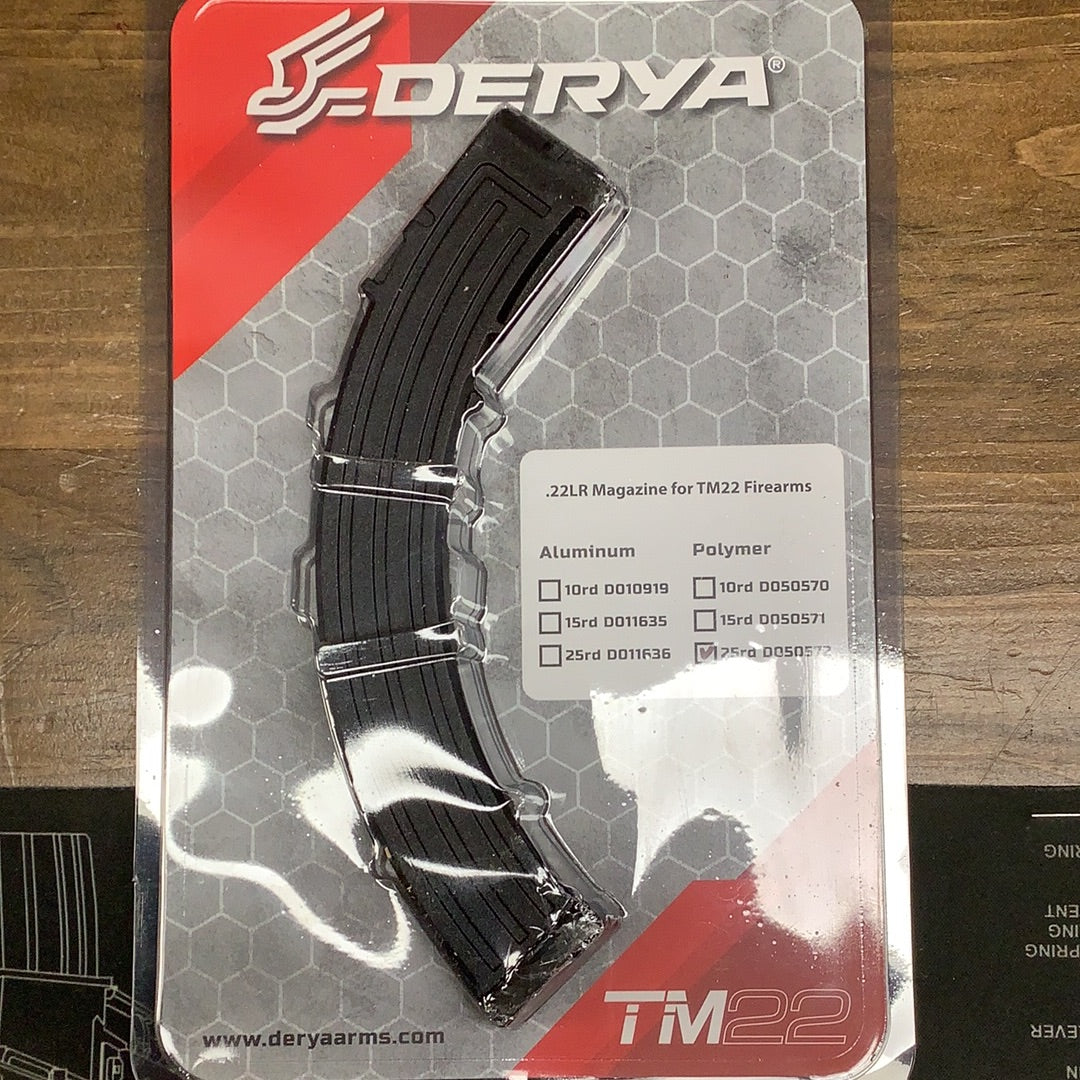 Derya TM22, .22lr 10, 15 & 25 round magazines (polymer) Hunters