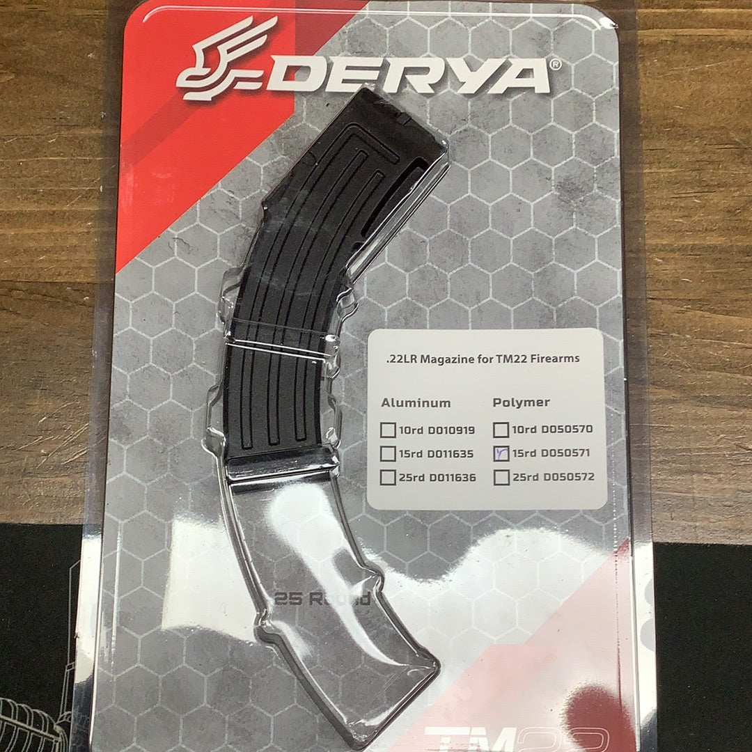 Derya TM22, .22lr 10, 15 & 25 round magazines (polymer) Hunters