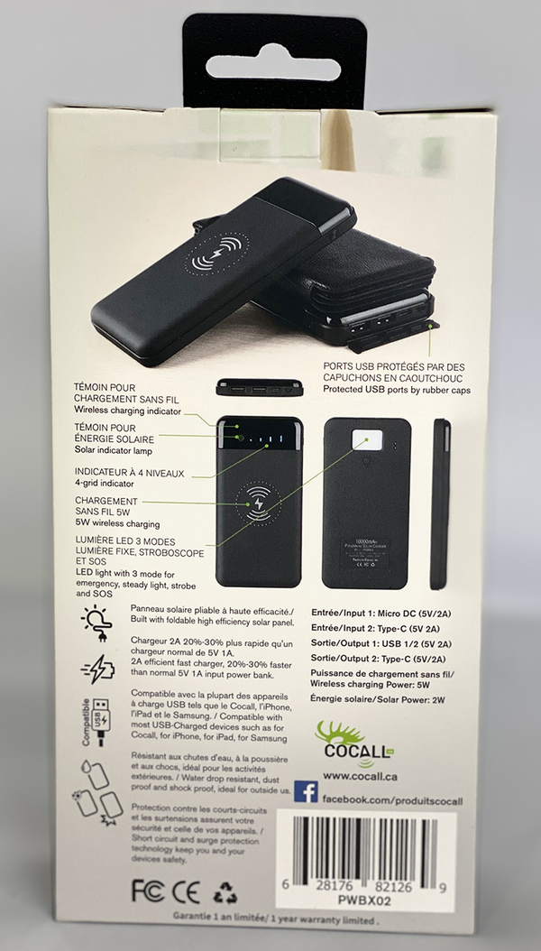 Cocall Portable Solar Charger