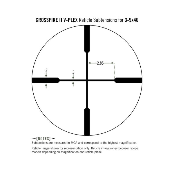 Vortex Crossfire II 3-9x40 Riflescope (1-Inch) V-Plex VT-CF2-31005