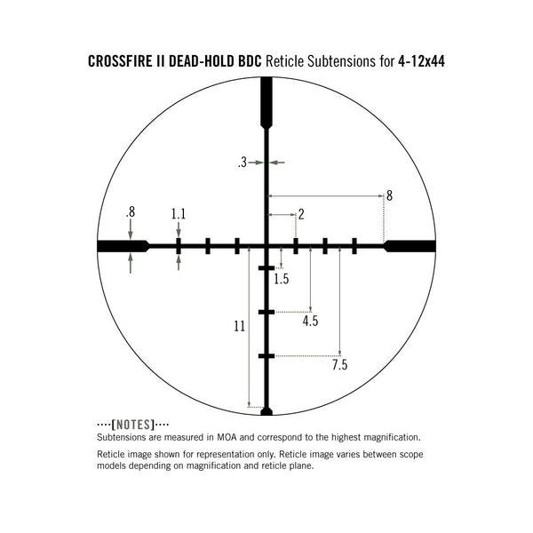 Vortex Crossfire II 4-12x44 Riflescope (1-Inch) BDC VT-CF2-31015