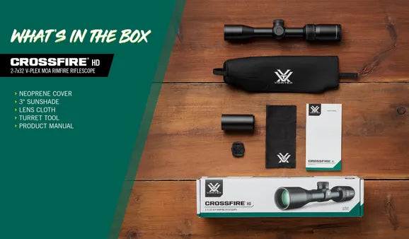 Vortex Crossfire HD 2-7x32 V-Plex (MOA) Reticle CFR-2702R