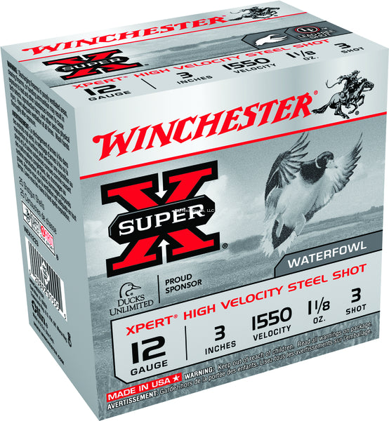 Winchester Super-X 12 GA, 3" No. 3 steel