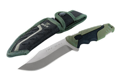 Buck pursuit pro, fixed, green molded handle 11889