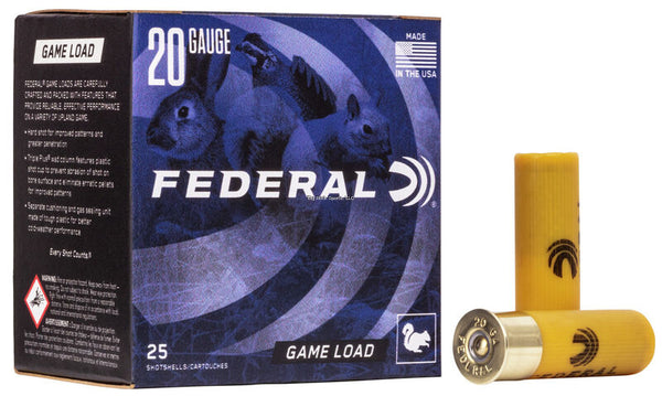 Federal Game-Shok Upland - Game Shotshell 20 GA, 2-3/4 in, No. 6