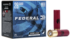 Federal Game Shok Heavy Field Lead 28 GA 2-3/4" 1oz #6, 25 Rnd per Box