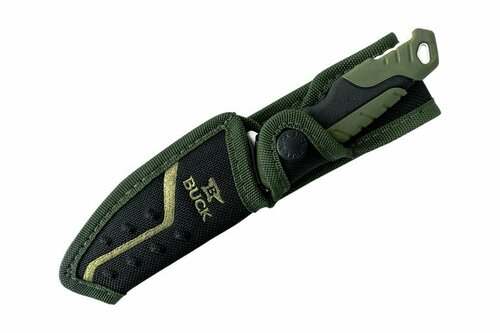Buck pursuit sml, fixed , green handle 11891