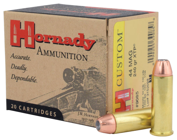 Hornady XTP Custom Pistol Ammo 44 MAG, 240 Gr, 1350 fps, 20 Rnd, Boxed