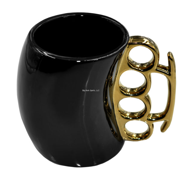 CampCo Brass Knuckle Mug, black and gold