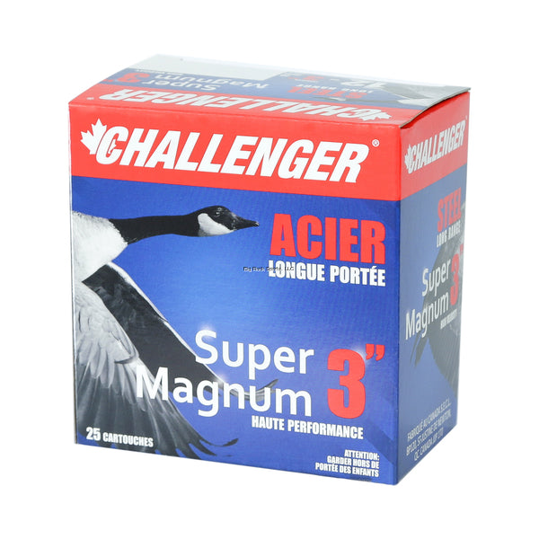 Challenger Super Magnum 12 GA, 3 in, No. 4 steel