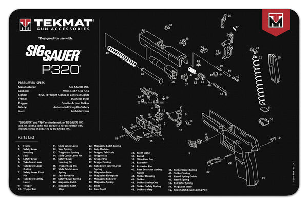 Tekkmat Gun Cleaning Bench Mat (Various Firearms)