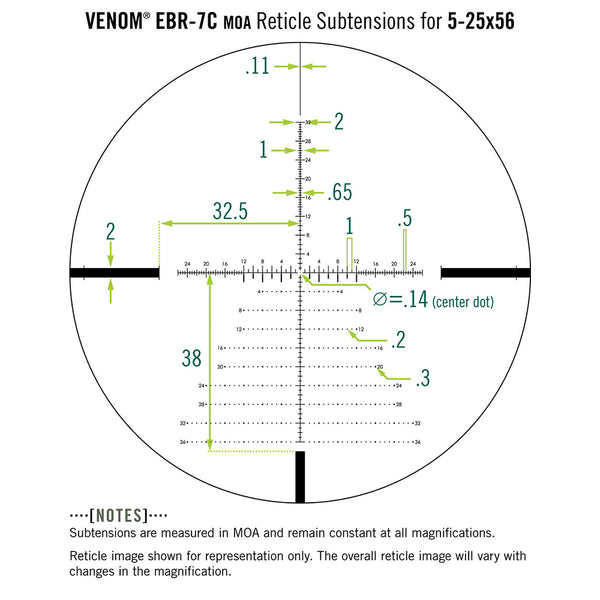 Vortex Venom 5-25x56 FFP Riflescope with EBR-7C MOA VEN-52501