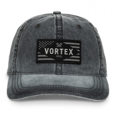 VORTEX CAP: BLACK RANK AND FILE TWILL VT-222-35-BLK