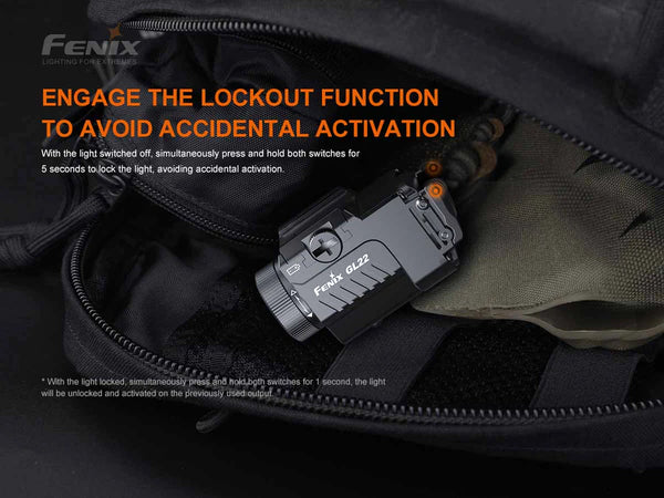 FENIX GL22 TACTICAL LIGHT WITH RED LASER SIGHT