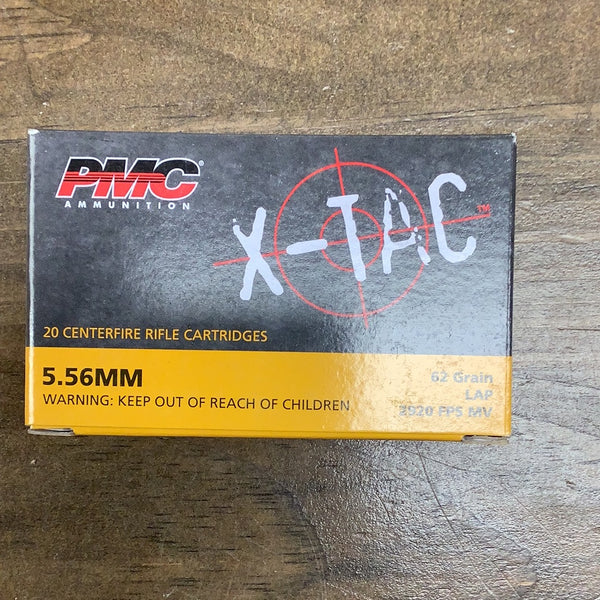 PMC X-TAC 5.56 nato 62gr Green tip