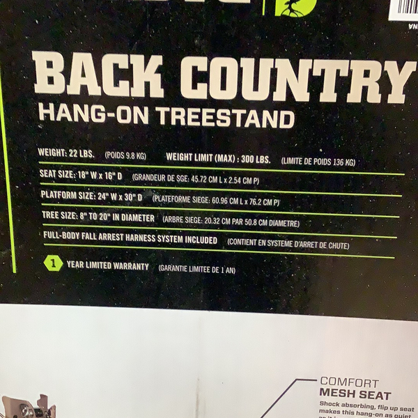 Back Country Hang-On Treestand