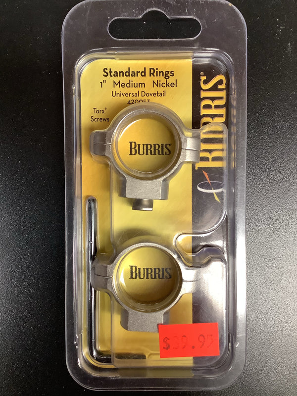 Burris 1” Medium Dovetail Scope Rings