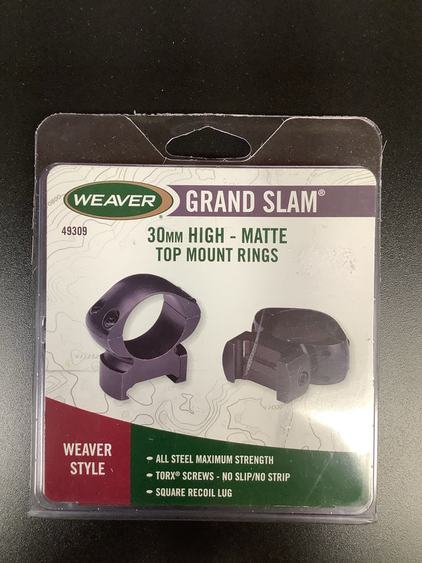Weaver 49309 30mm Grand Slam High Scope Rings