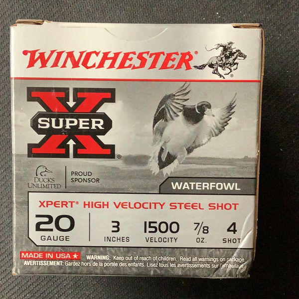 Winchester 20ga 3” #4 steel