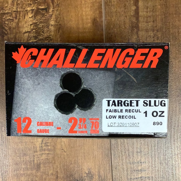 Challenger 12ga 2 3/4” 1oz slugs