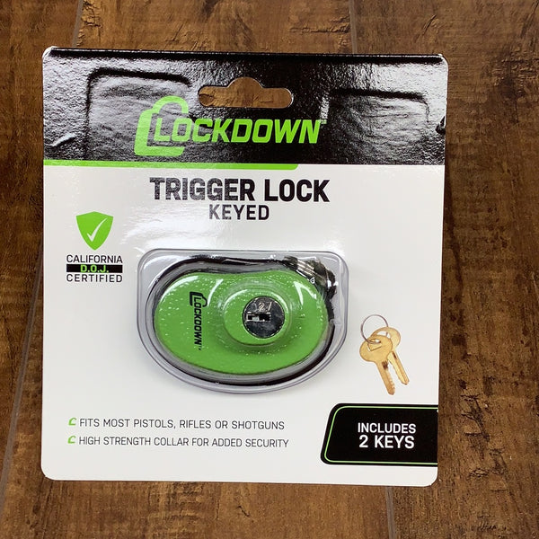 Lockdown keyed trigger lock