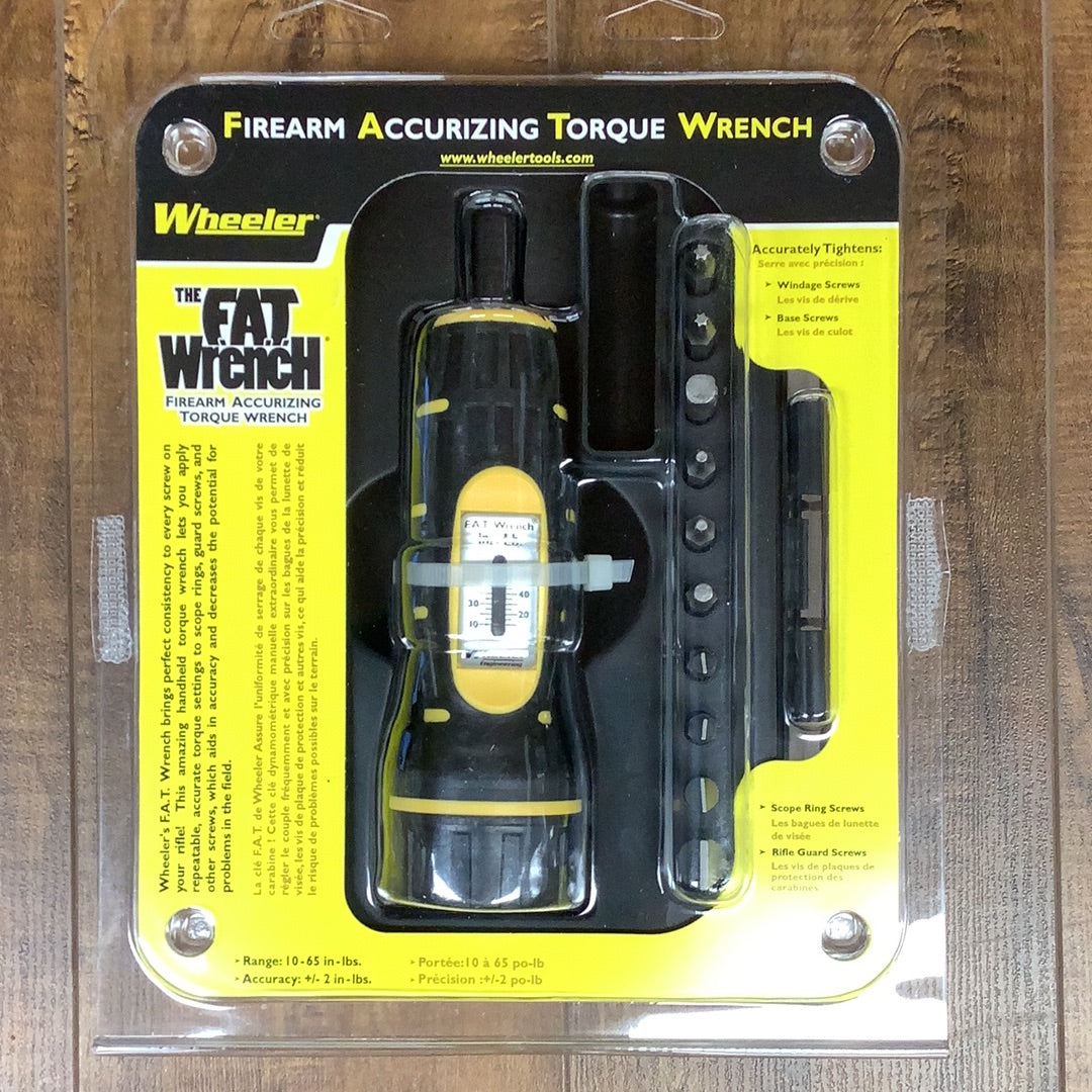Wheeler “fat wrench”. Torque screwdriver with bits. Hunters Headquarters Canada