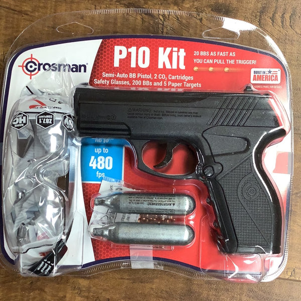 Crosman P10 semi-auto bb pistol kit