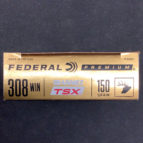 Federal Premium .308 win 150gr Barnes TSX