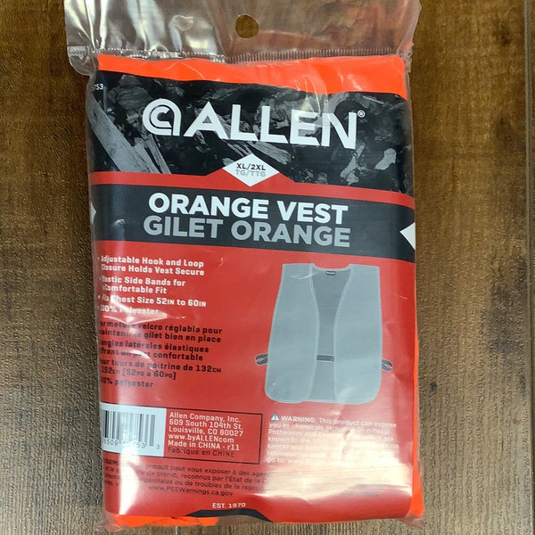 Allen orange vest XL/2XL