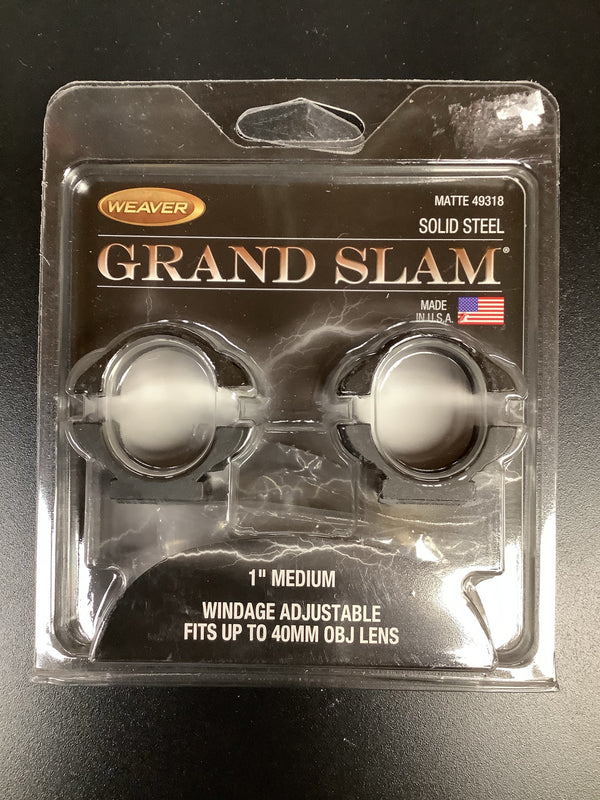 Weaver 49318 Grand Slam 1” Medium Scope Rings
