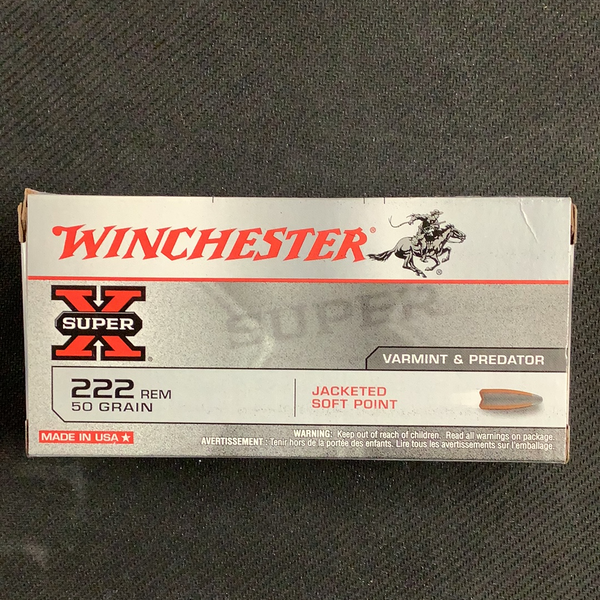 Winchester .222 rem 50gr JSP