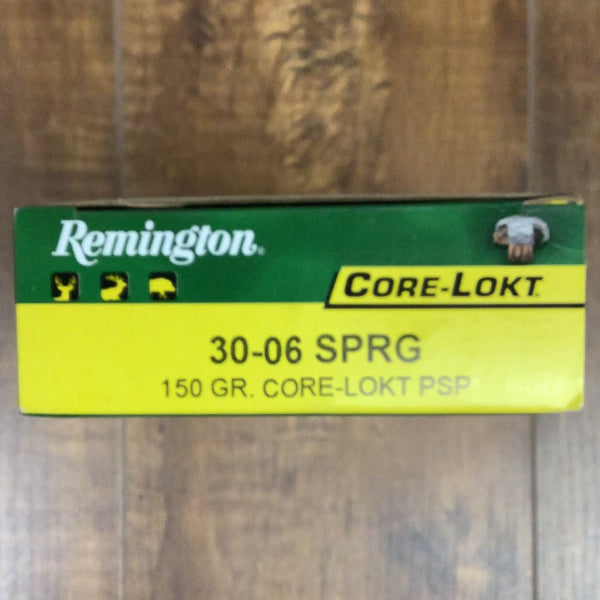 Remington 30-06 spfld 150gr core-lokt PSP