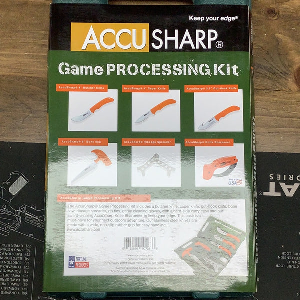 Accusharp 9 piece game processing kit
