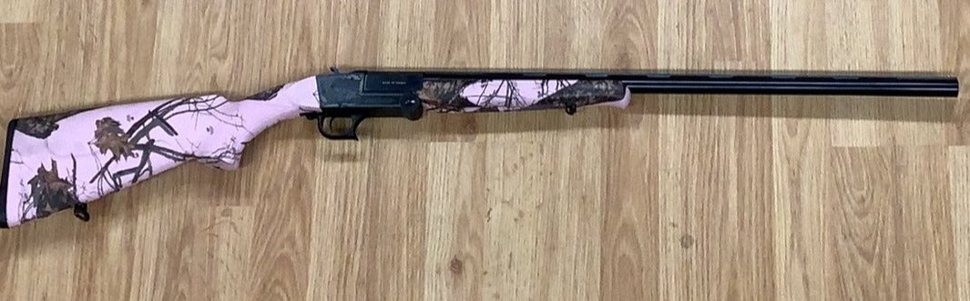 Optima 20ga 3” 26” barrel single shot pink Camo – Hunters