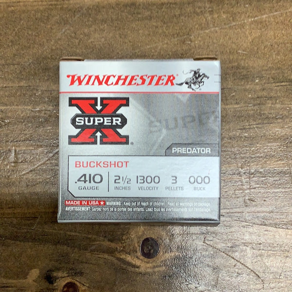 Winchester .410 ga 2.5” OOO Buck 3 pellets