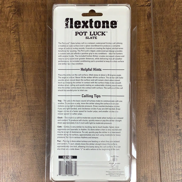 Flextone pot luck slate  friction Turkey call