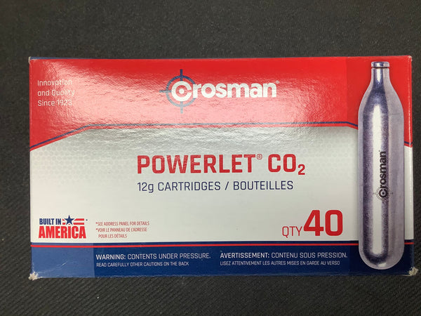 Crosman CO2 12g Cartridges 40 count